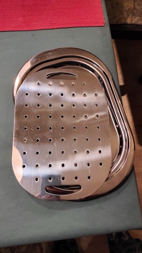 Edelstahl servierplatte mit - servierplatte,