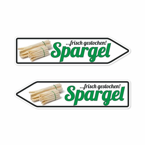 Pfeilschild spargel frisch - pfeilschild, …frisch