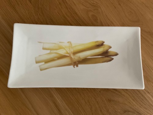 Spargelplatte porzellan asa - ,,