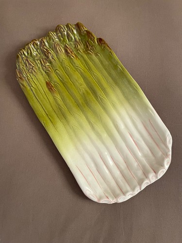 Vintage spargelplatte keramik - vintage,
